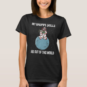 Camiseta Gbagpiper atronauta de música de práctica de Bagpi