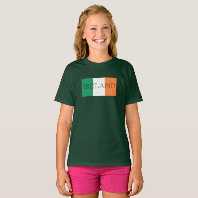 Camiseta gcnt de Irlanda con pabellón irlandés (Anverso completo)