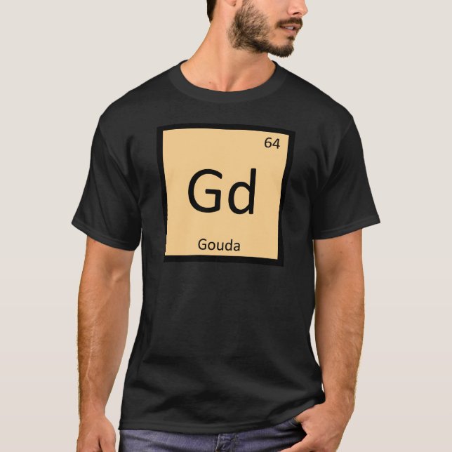 Camiseta Gd - Símbolo de tabla periódica de química del que (Anverso)
