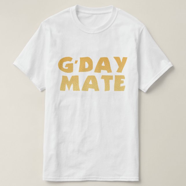 Camiseta G'Day Mate (Diseño del anverso)