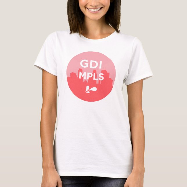 Camiseta GDI MPLS Logotipo Slouchy Tee (Anverso)