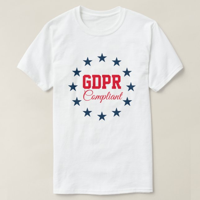 Camiseta GDPR obediente (Diseño del anverso)