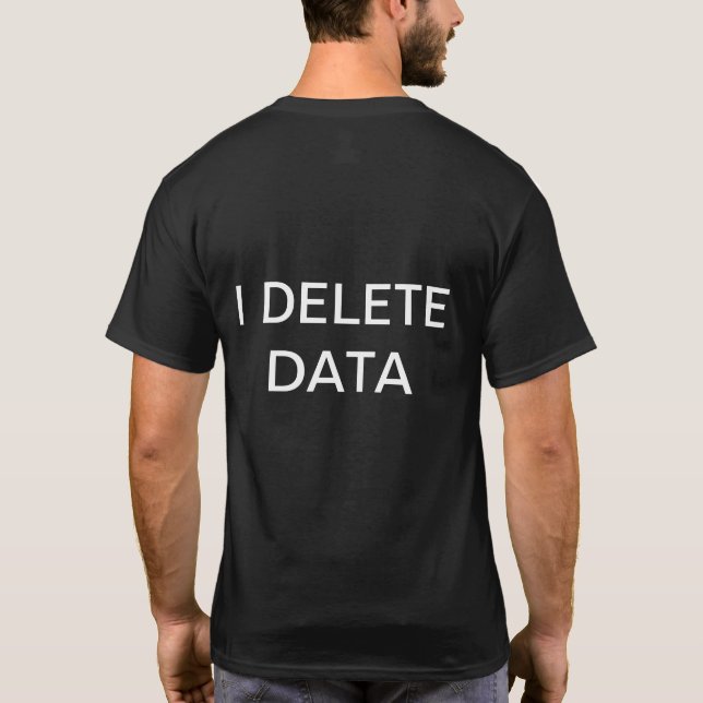 Camiseta GDPR - Suprimo datos (Reverso)