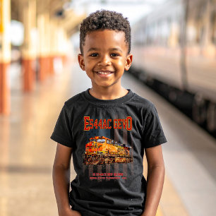 Camiseta GE ES44AC GEVO Locomotora y bandera estadounidense