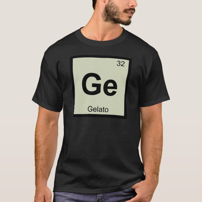 Camiseta GE - símbolo de la tabla periódica de la química (Anverso)