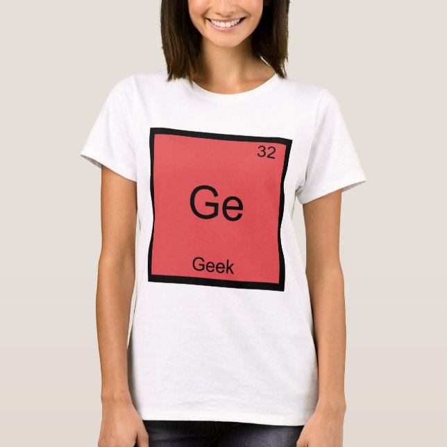 Camiseta Ge - Símbolo del Elemento de Química Dive (Anverso)