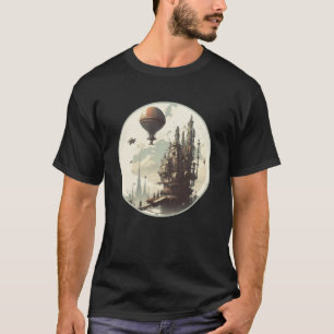 Camiseta Gea Mecánica del Distrito de Steampunk City Retro 