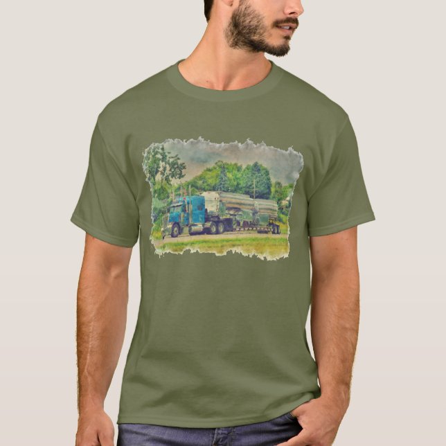 Camiseta Gear del conductor del camión cisterna azul (Anverso)