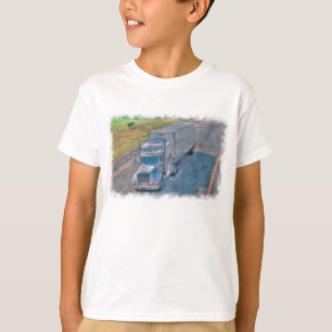 Camiseta Gear del conductor del camión de mercancías de la