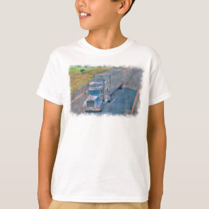 Camiseta Gear del conductor del camión de mercancías de la 