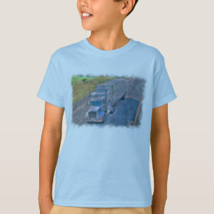 Camiseta Gear del conductor del camión de mercancías de la