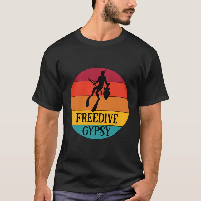 Camiseta Gear freediving - Fr gitano libre vintage (Anverso)