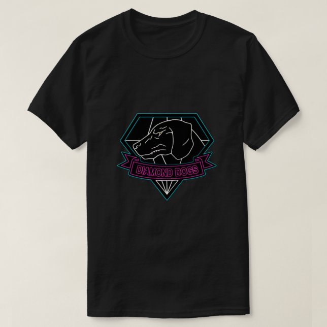 Camiseta ° GEAR METALIZADO SÓLIDO ° Perros de diamante Ensa (Diseño del anverso)