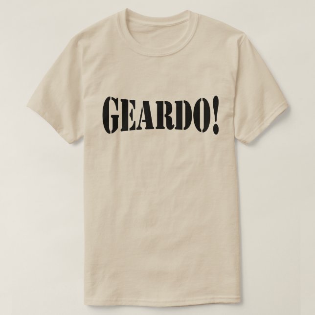 CAMISETA ¡GEARDO! (Diseño del anverso)