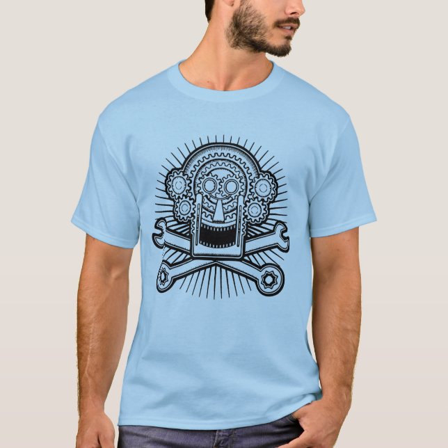 Camiseta Gearhead - bw (Anverso)