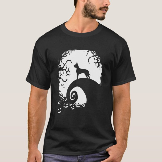 Camiseta Geart Dane Halloween Under The Moonlight Spooky Do (Anverso)