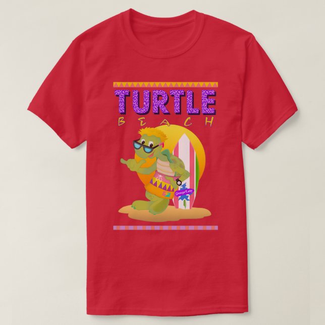 Camiseta Geauga Lake Turtle Beach Waterpark Butch Hightide  (Diseño del anverso)