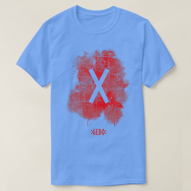 Camiseta Gebo Rune Red (Diseño del anverso)