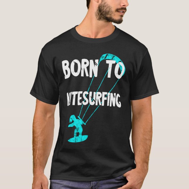 Camiseta Geboren Kite Surfing Kite Surfing Kite Surfing Kit (Anverso)