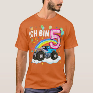Camiseta Geburtstag 5 Camión Monstruo Jahre