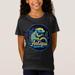 Camiseta Gecko caribeño de la isla Antigua