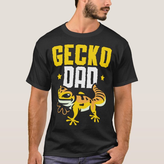 Camiseta Gecko Dad Reptile Leopard Gecko  Lizard (Anverso)