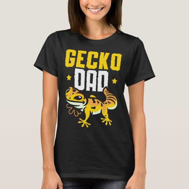 Camiseta Gecko Dad Reptile Leopard Gecko  Lizard (Anverso)