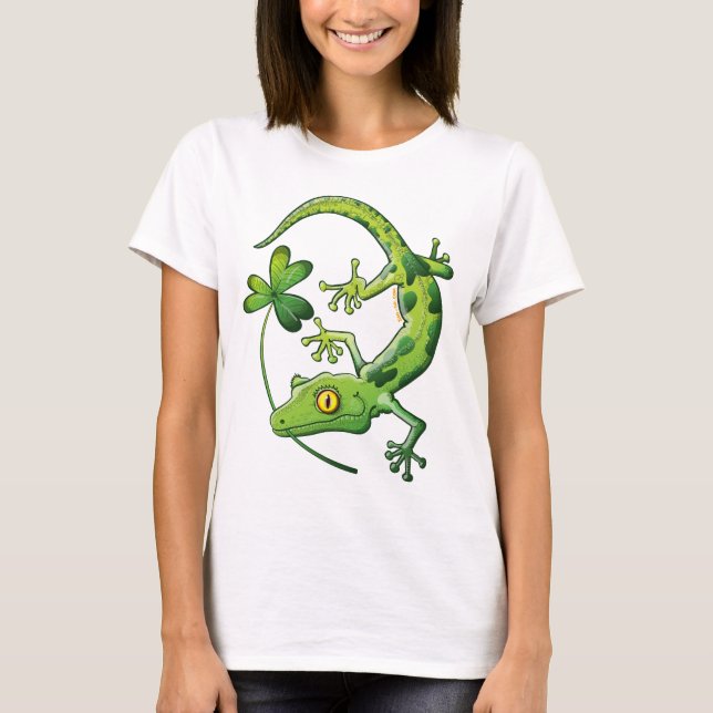 Camiseta Gecko del día de San Patricio (Anverso)