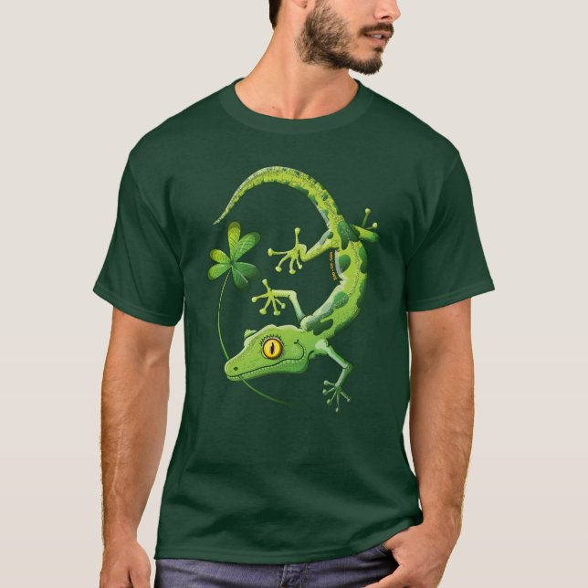 Camiseta Gecko del día de San Patricio (Anverso)