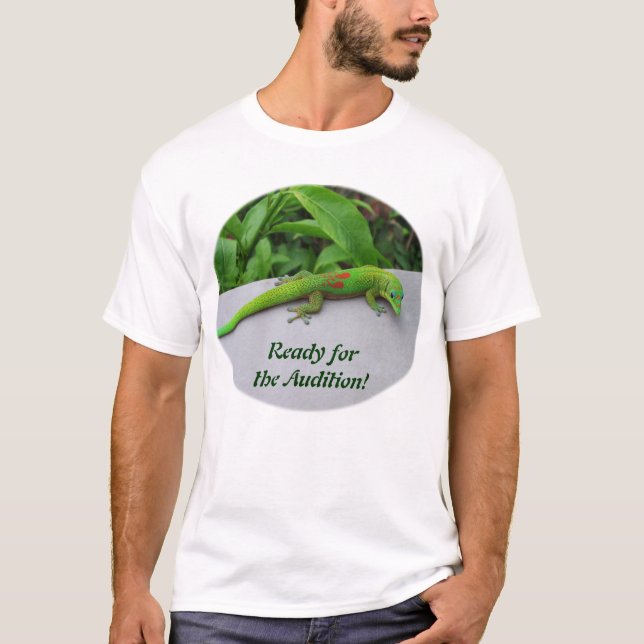 Camiseta Gecko del Día del Polvo de Oro - Audición y conseg (Anverso)