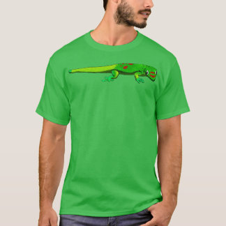 Camiseta Gecko del día del polvo de oro dibujado