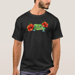 Camiseta Gecko Día Con Hibiscus