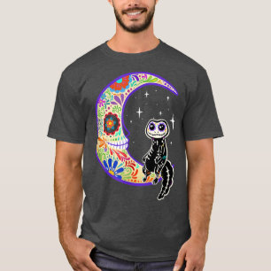 Camiseta Gecko Dia de Los Muertos Skeleton Sugar Skull T-Sh