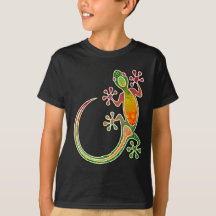 Gecko Floral Tribal Art