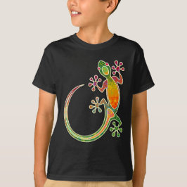 Camiseta Gecko Floral Tribal Art
