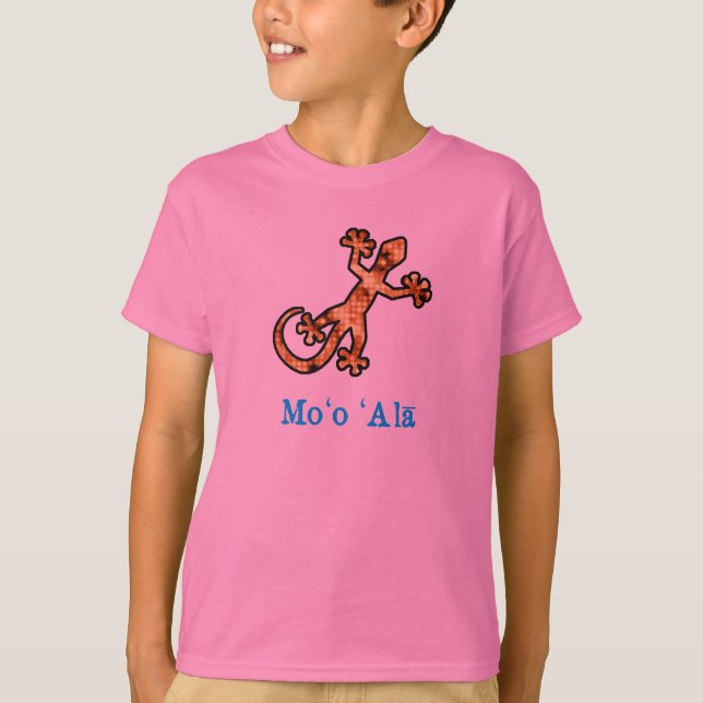 Camiseta Gecko hawaiano de oro (Anverso)