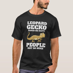 Camiseta Gecko leopardo me hace feliz retro Kawaii Lizard R
