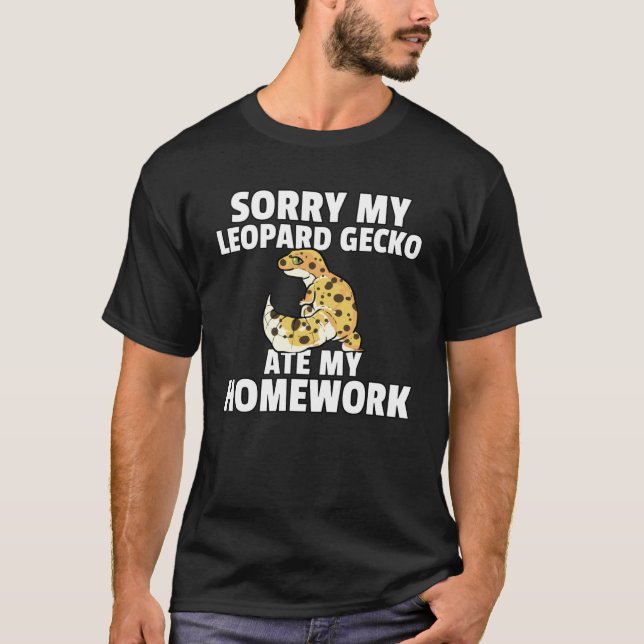 Camiseta Gecko leopardo para Reptile Lizard (Anverso)