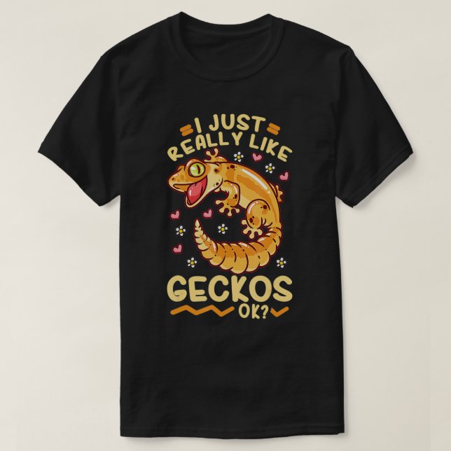 Camiseta Gecko Lizard Leopard Geckos Terraristic (Diseño del anverso)