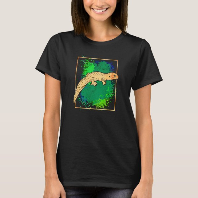 Camiseta Gecko Lizard Reptile Animal Colorful (Anverso)