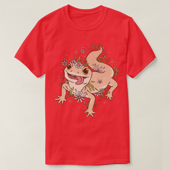 Camiseta Gecko Lizard Reptile Estética (Diseño del anverso)