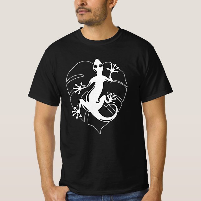 Camiseta Gecko Lizard Silhouette (Anverso)