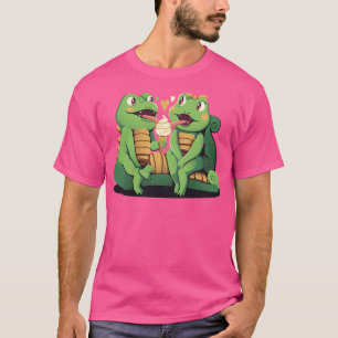 Camiseta Gecko Love Ice Cream (Crema de hielo) de Tobe Fons