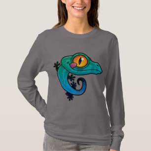 Camiseta Gecko, Personalizado colorido