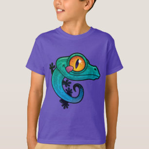 Camiseta Gecko, Personalizado colorido