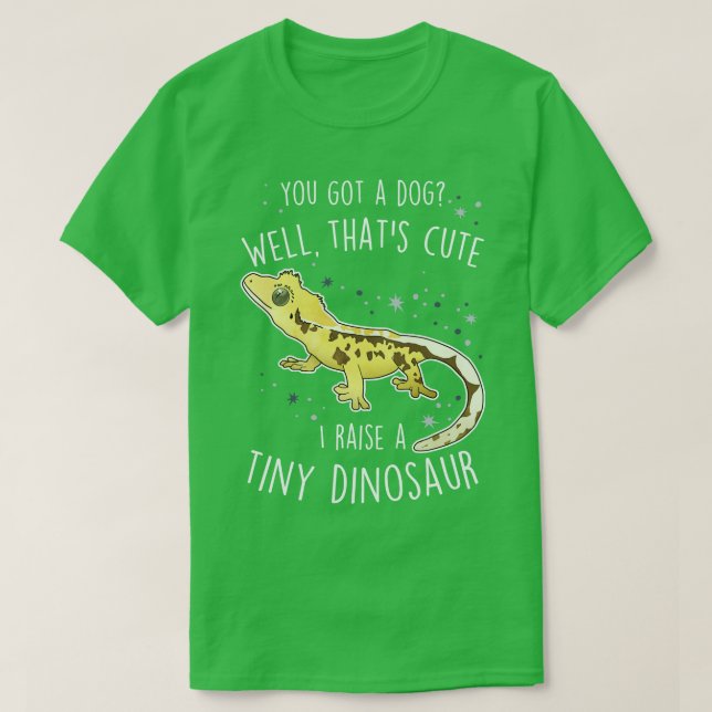 Camiseta Gecko reposo dinosaurio (Diseño del anverso)