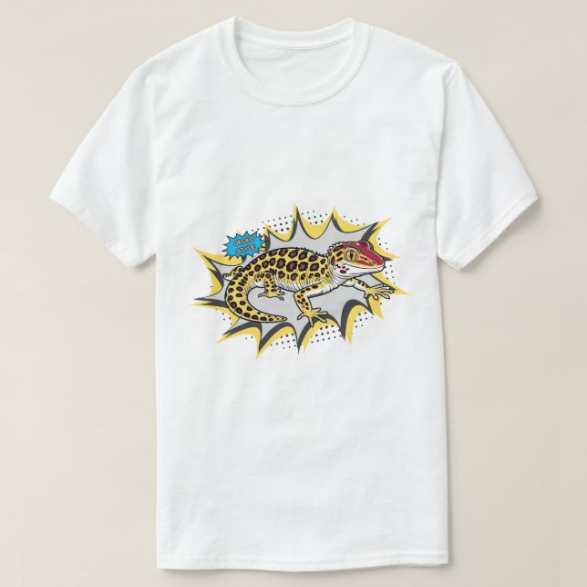 Camiseta Gecko Style Leopardo Gecko (Diseño del anverso)