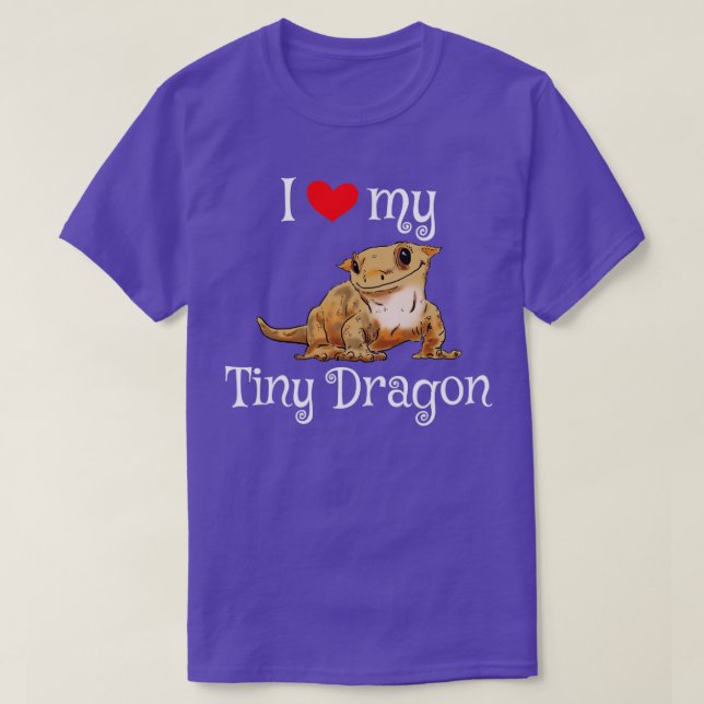 Camiseta Gecko Tiny Dragon Gecko Lover Cute Crestie (Diseño del anverso)