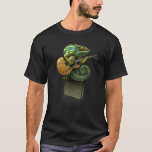 Camiseta Gecko toca música de guitarra