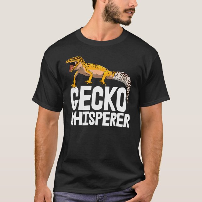 Camiseta Gecko Whispherer Funny Gecko Reptiles Hombres (Anverso)